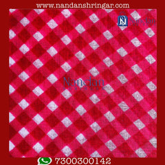 Choufuli Vastra in red Patangi design, showcasing intricate patterns and soft fabric by nandanshringars.