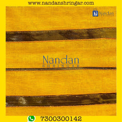 Orange Dhora Wala Special Zari Vastra by nandanshringars displayed with intricate zari detailing and rich texture.