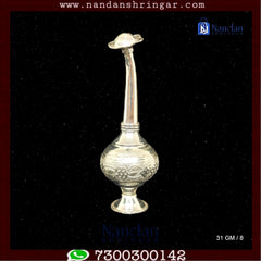 Fine silver Gulab Dani from Utsav Arts, featuring intricate design and elegant craftsmanship on a soft background.