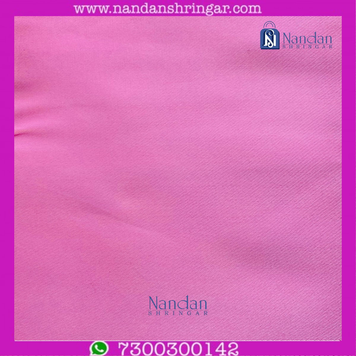 Premium Satin Vastra - Pink (Gulabi)