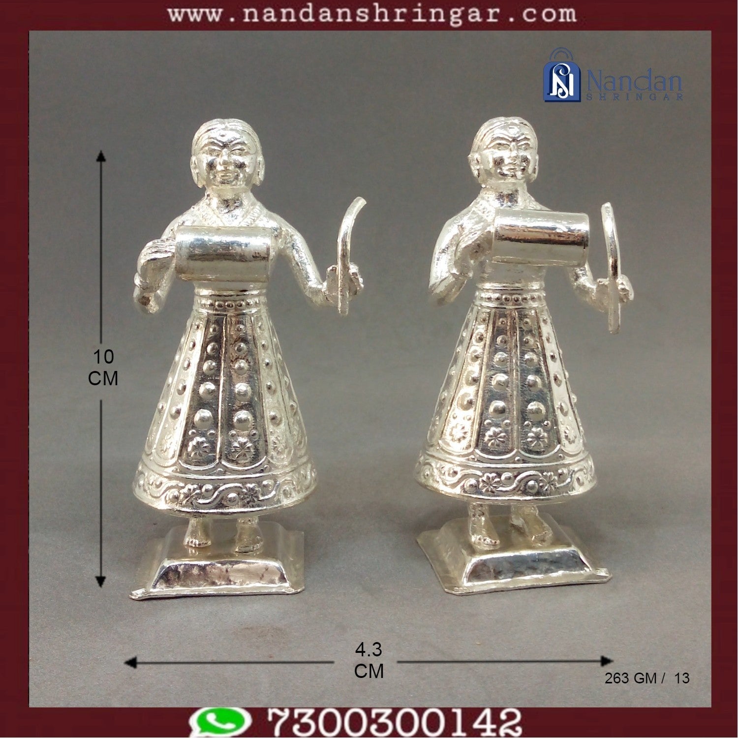 Gopi Fine Silver earrings by Utsav Arts showcasing intricate design and craftsmanship.