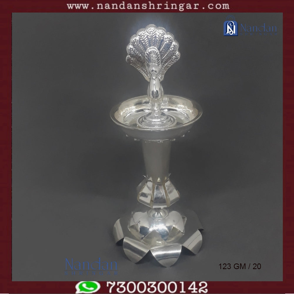 Mayur Fountain in fine silver by Utsav Arts, showcasing intricate design and elegant craftsmanship.
