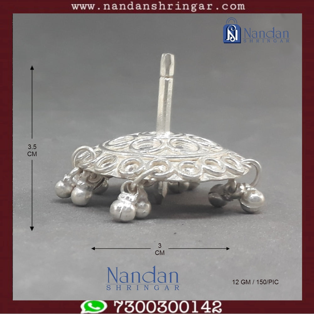 Fine silver Designer Chakri by Utsav Arts featuring intricate craftsmanship and elegant design.