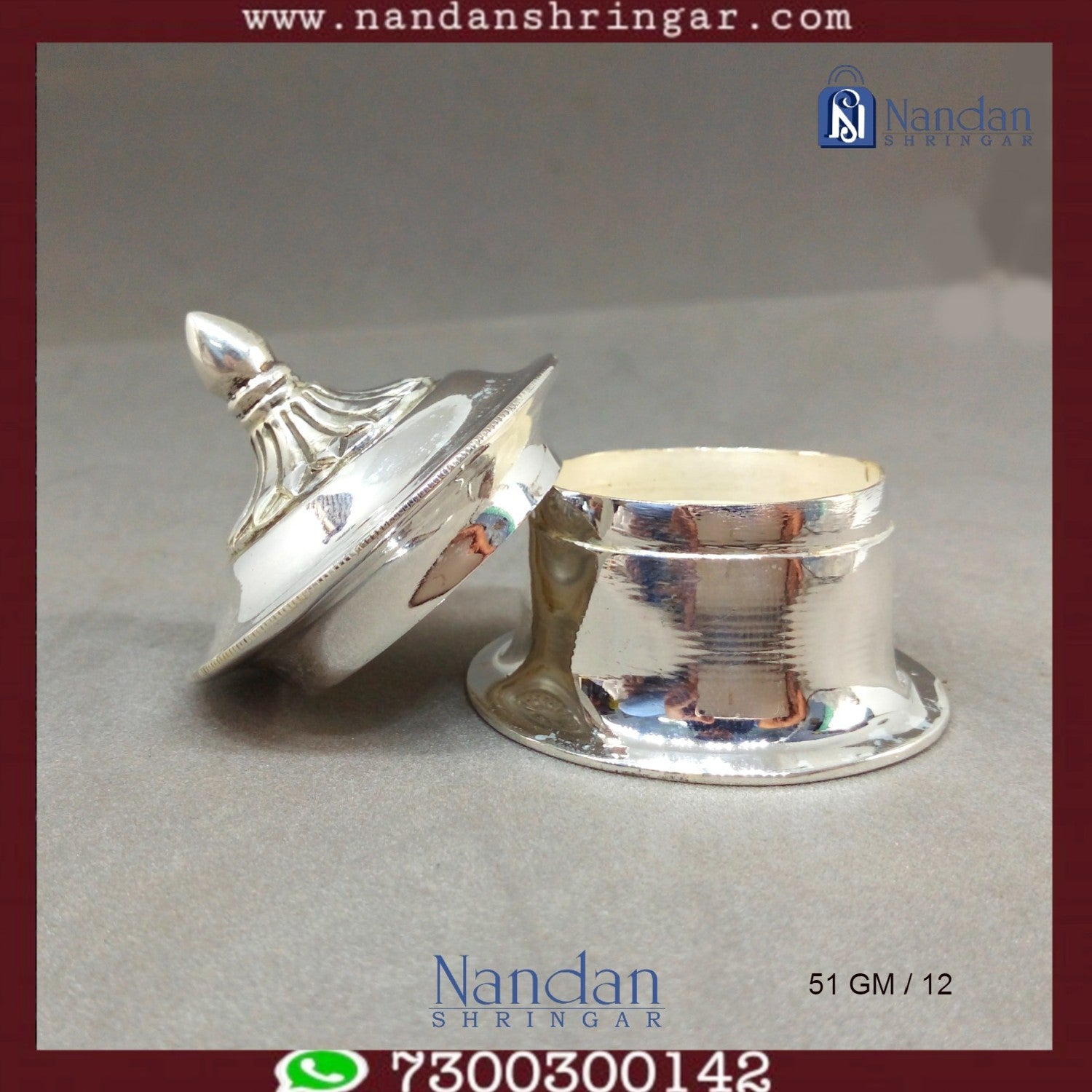 Fine silver Banta Ji figurine by Utsav Arts, showcasing intricate detailing and craftsmanship.