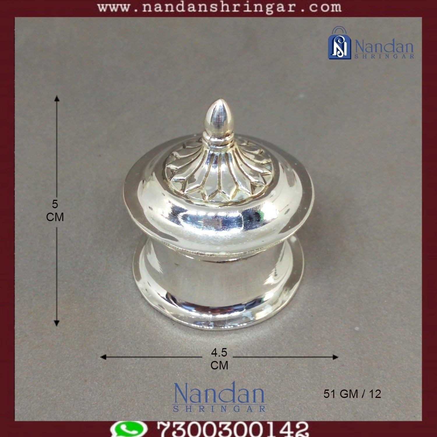 Fine silver Banta Ji figurine by Utsav Arts, showcasing intricate detailing and craftsmanship in traditional design.