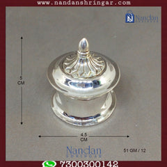 Fine silver Banta Ji figurine by Utsav Arts, showcasing intricate detailing and craftsmanship in traditional design.