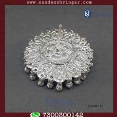 Fine silver Designer Chakri by Utsav Arts featuring intricate detailing and a classic design suitable for traditional attire.