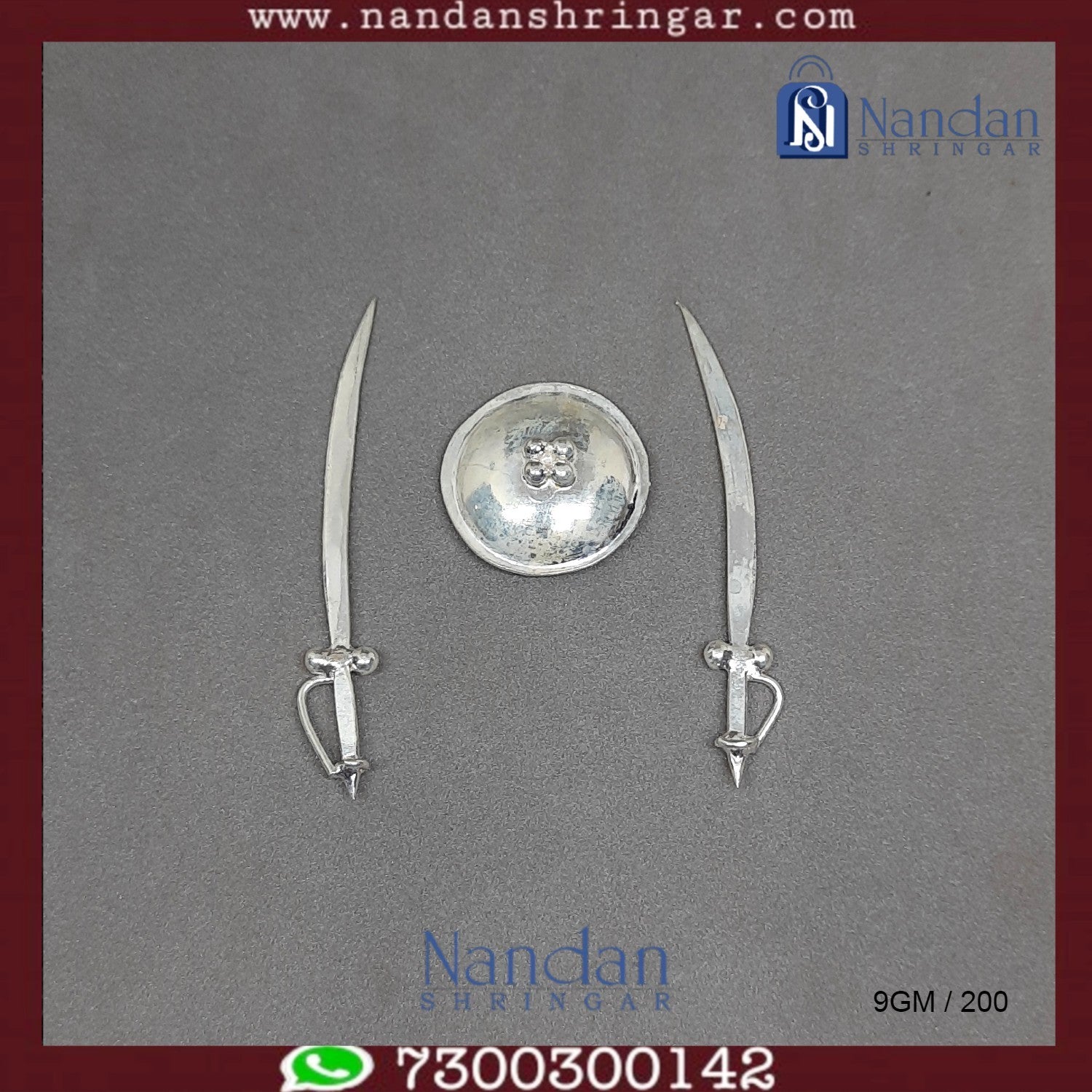 Dhaal Talvar - Fine Silver