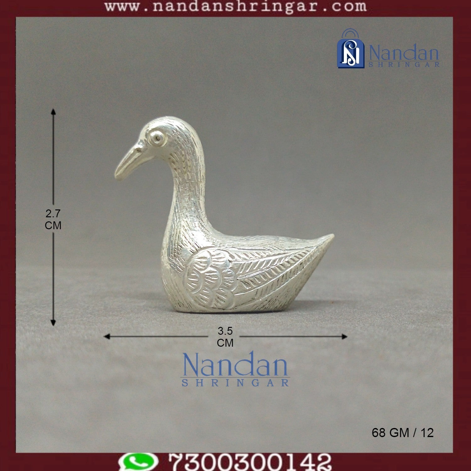 Bird Fine Silver - One Pair