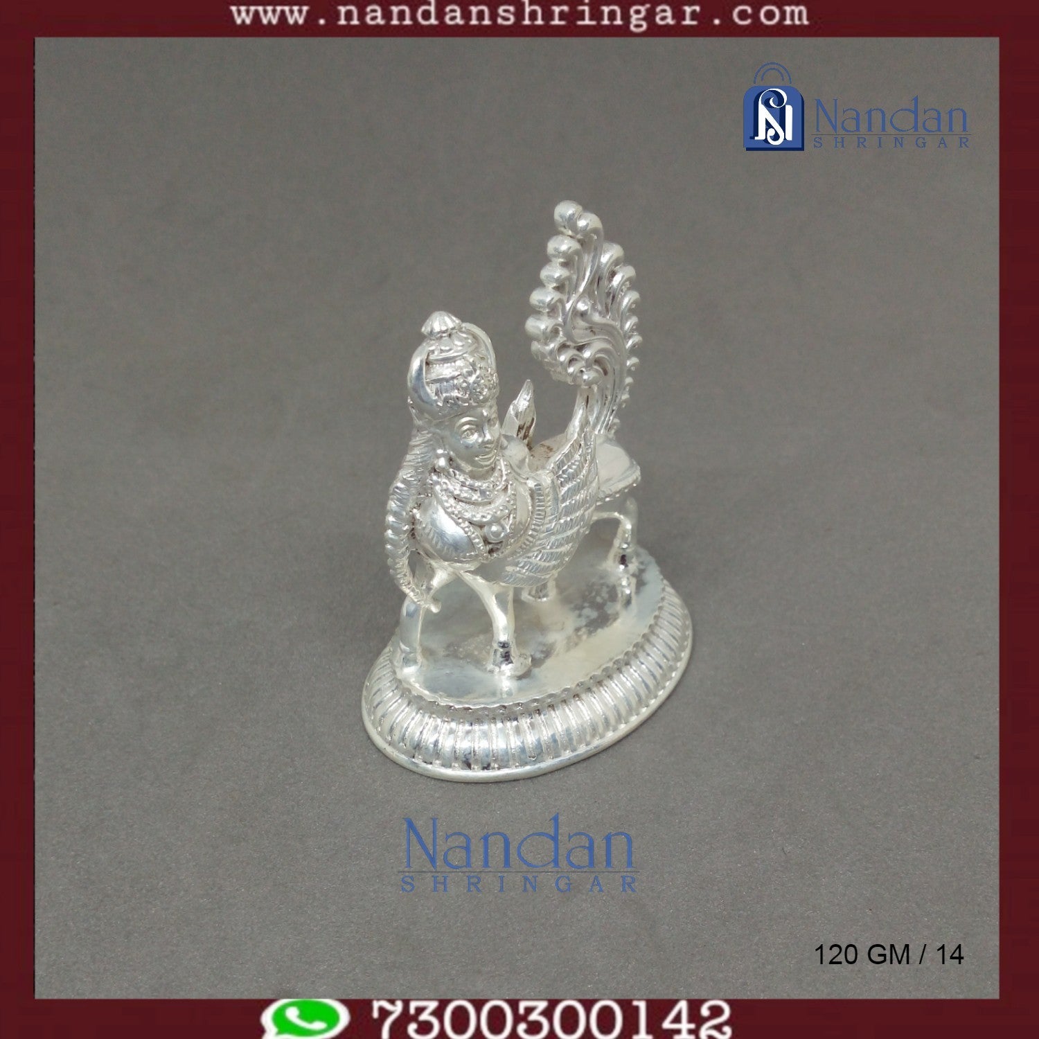 Kaamdhenu Cow Fine Silver