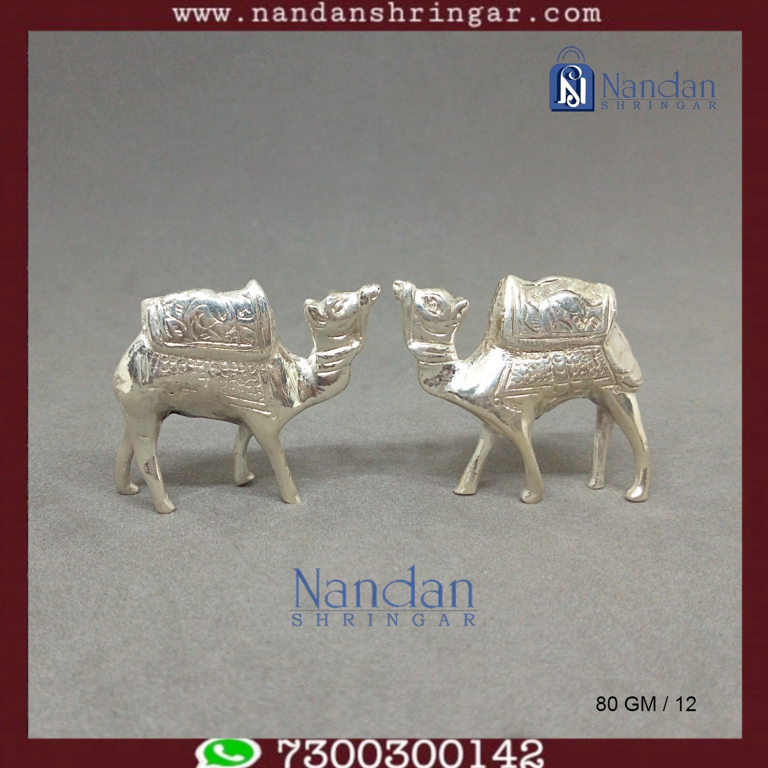 Camel Fine Silver - One Pair