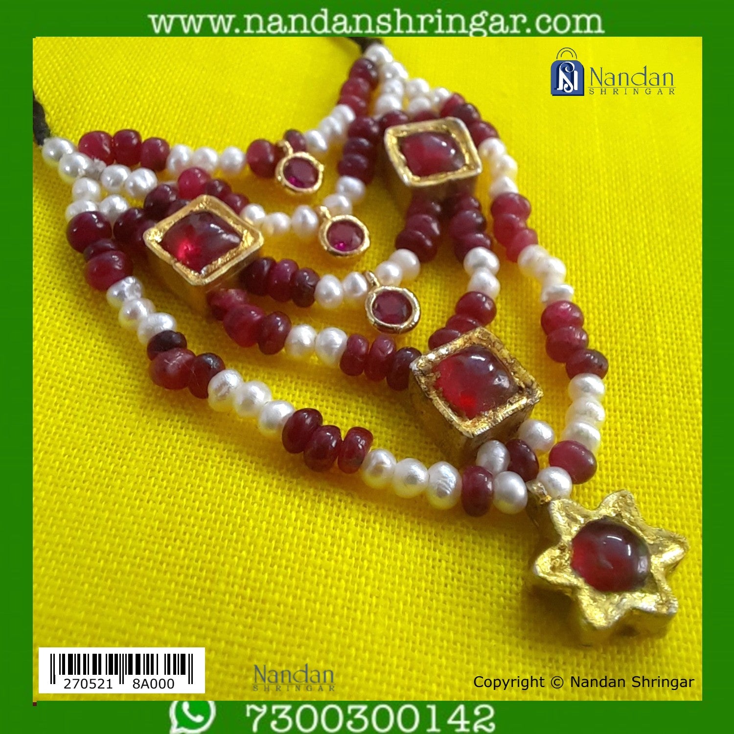 Jadaau Manek Moti Haar (Real Manek & Pearl)