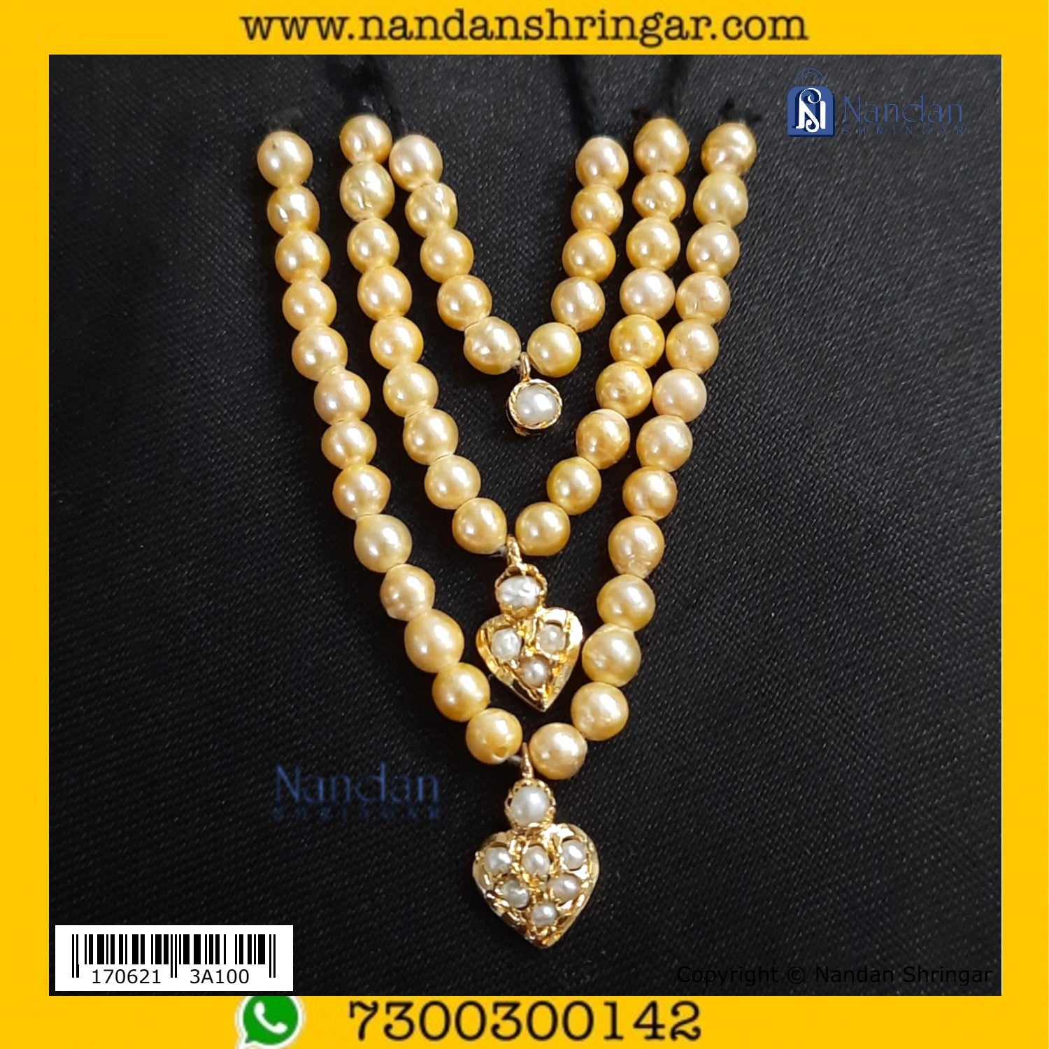 Moti Mala - Real Pearl (3 Mala)