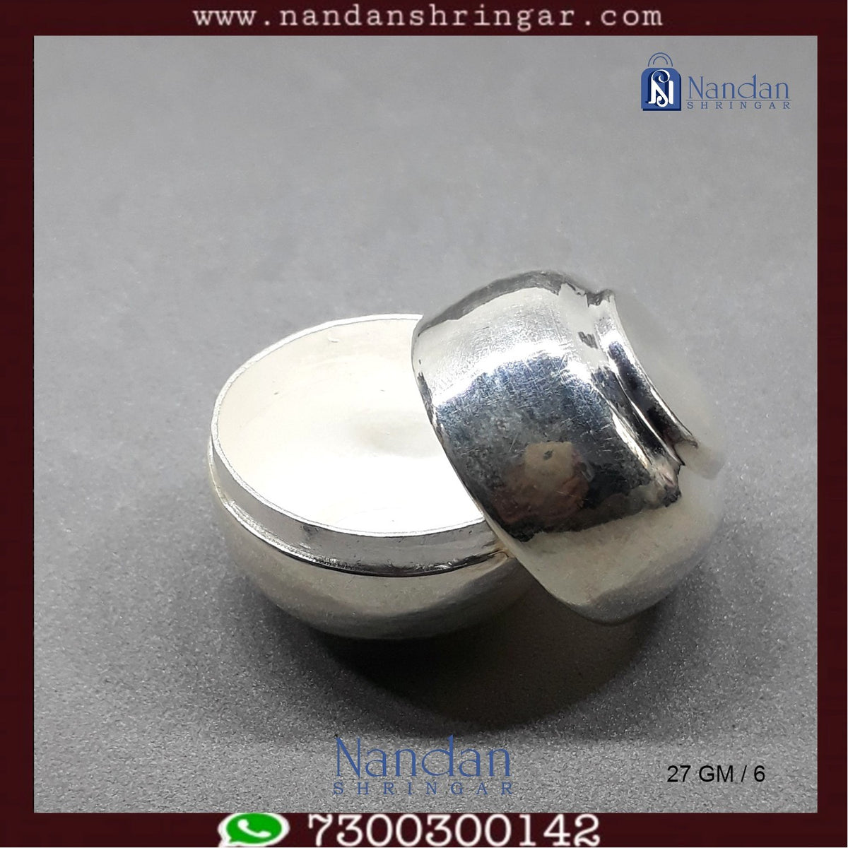 Fine silver Banta Ji from Utsav Arts, showcasing intricate craftsmanship and traditional design details.