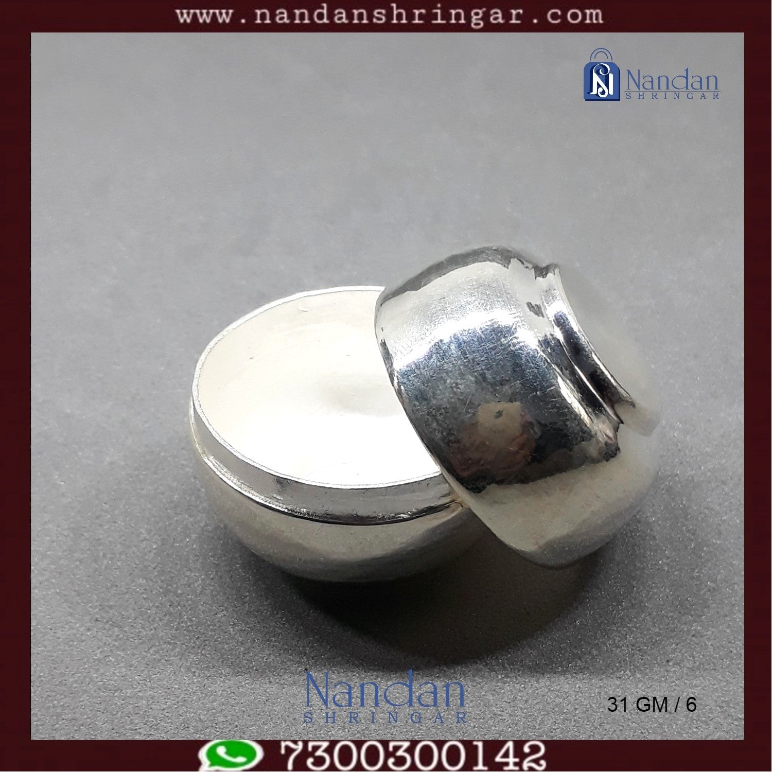 Fine silver Banta Ji design No. 2 by Utsav Arts, showcasing intricate detailing and craftsmanship in a traditional style.