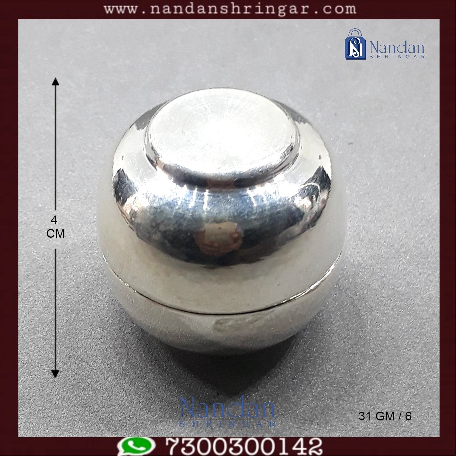 Fine silver Banta Ji No. 2 from Utsav Arts, showcasing intricate design and craftsmanship in a stunning display.