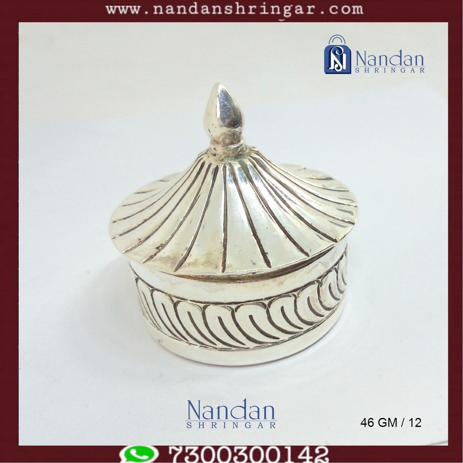 Antique Banta Ji in fine silver by Utsav Arts, showcasing intricate detailing and traditional craftsmanship.