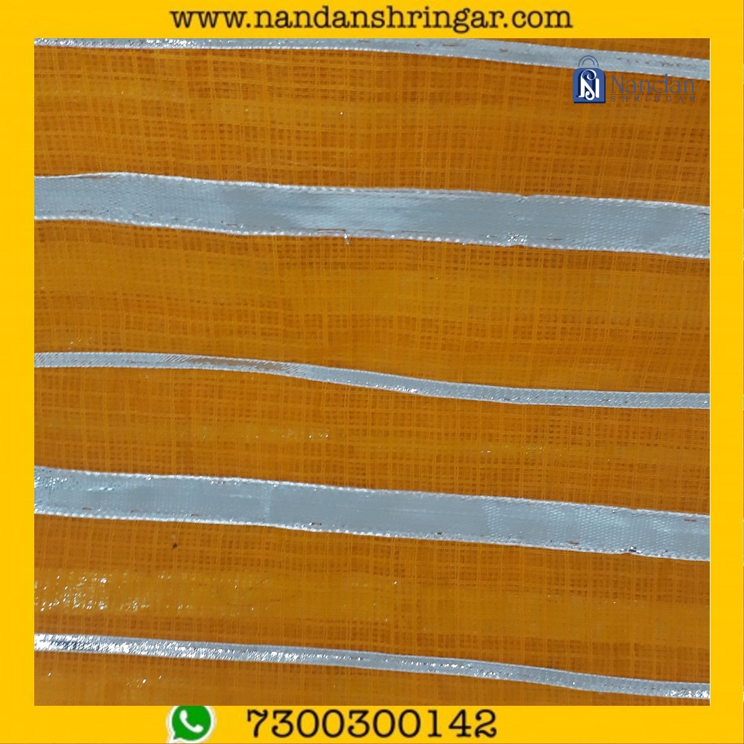 Janmashtami Special Premium Doriya Vastra - Three Line - nandanshringar