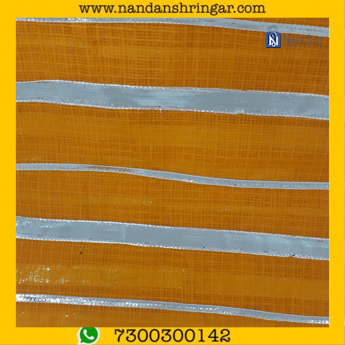 Janmashtami Special Premium Doriya Vastra - Three Line - nandanshringar