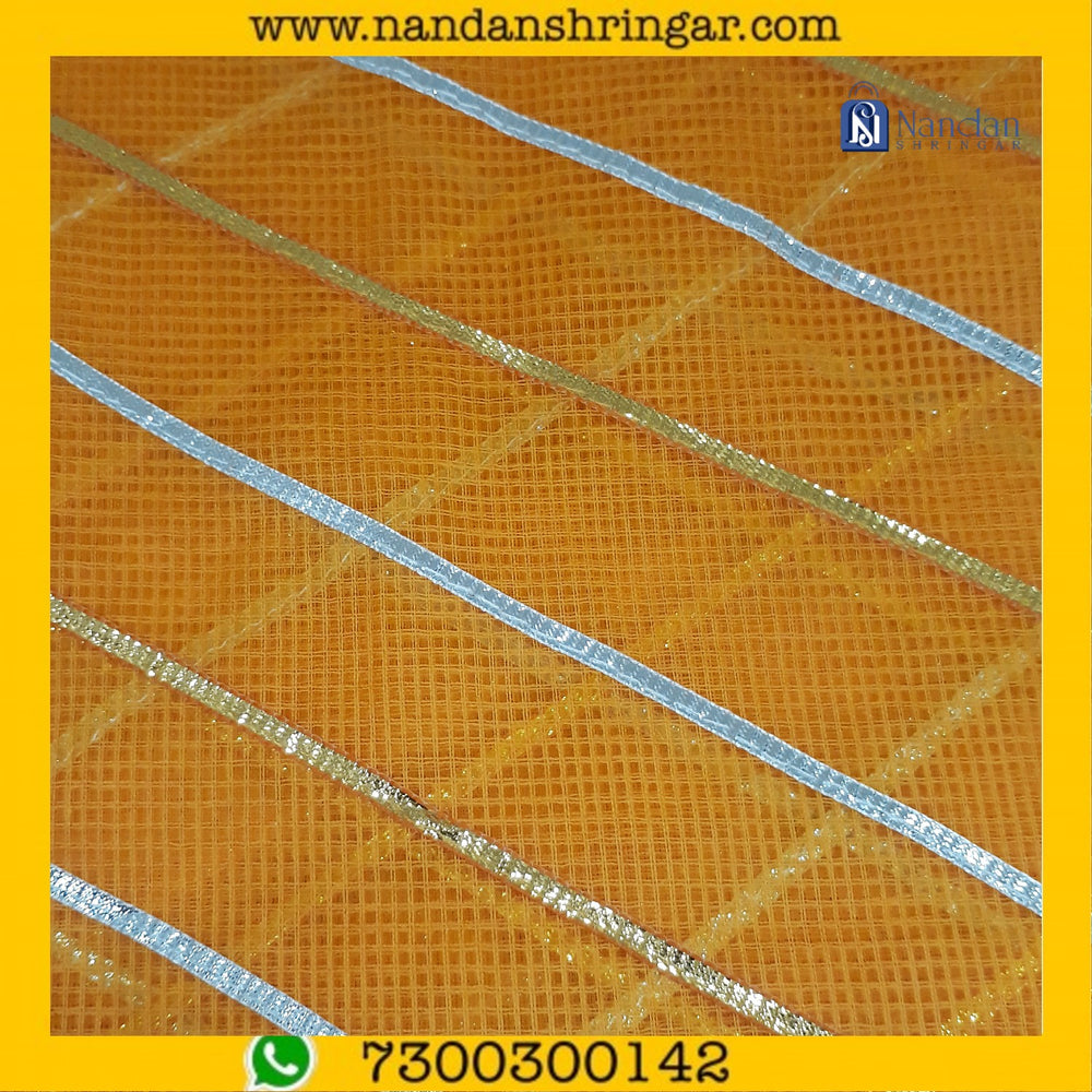 Janmashtami Special Premium Doriya Vastra - Two Line - nandanshringar