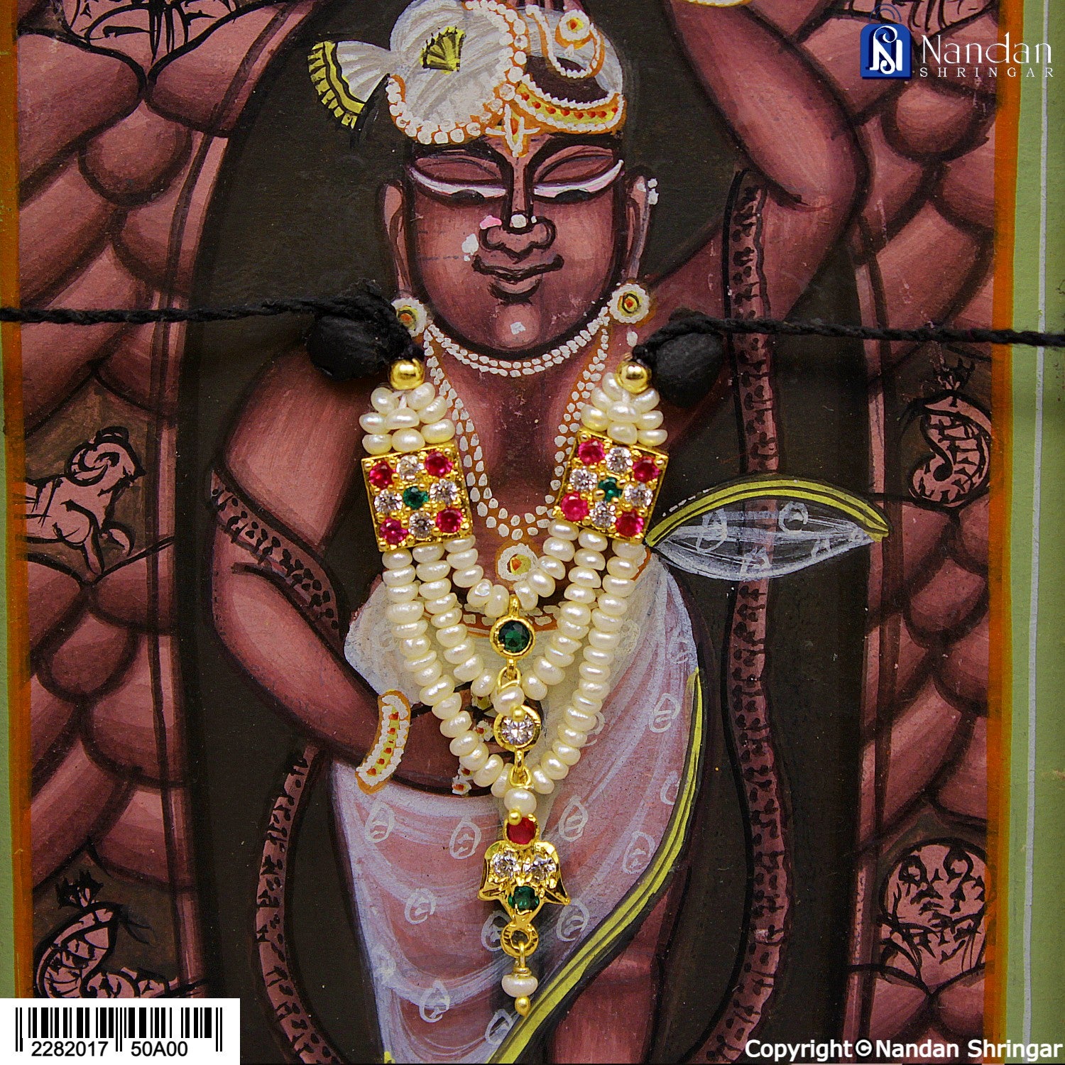 Real Pearl Mala - Silver