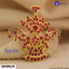 Tipara Folding Silver - Manek (4 In 1 Shringar)