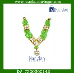Kunjari Haar - Green (Silver)