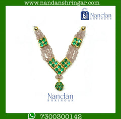Kunjari Haar - Green (Silver)