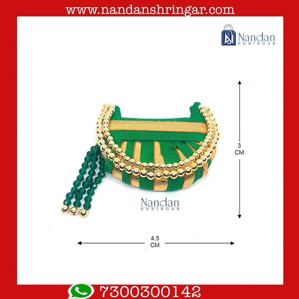 Multicolor Chhajedar Paag Set by nandanshringars, featuring five traditional headwear pieces arranged together.