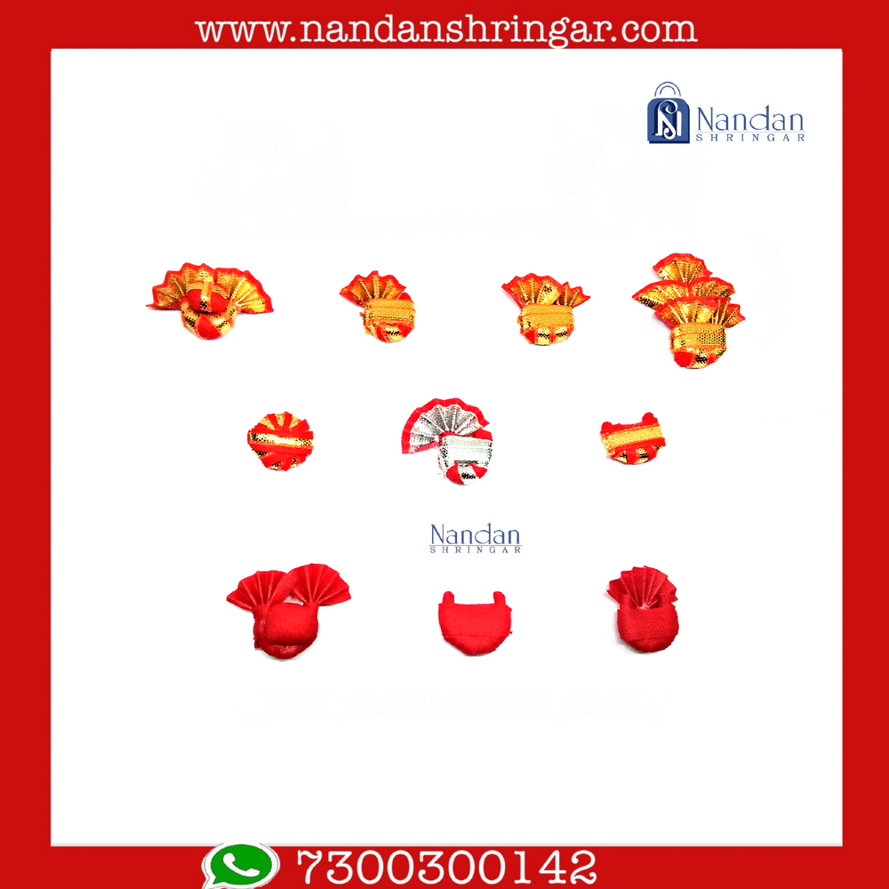 Paag Set Small - Red (Pack of 10) - nandanshringar